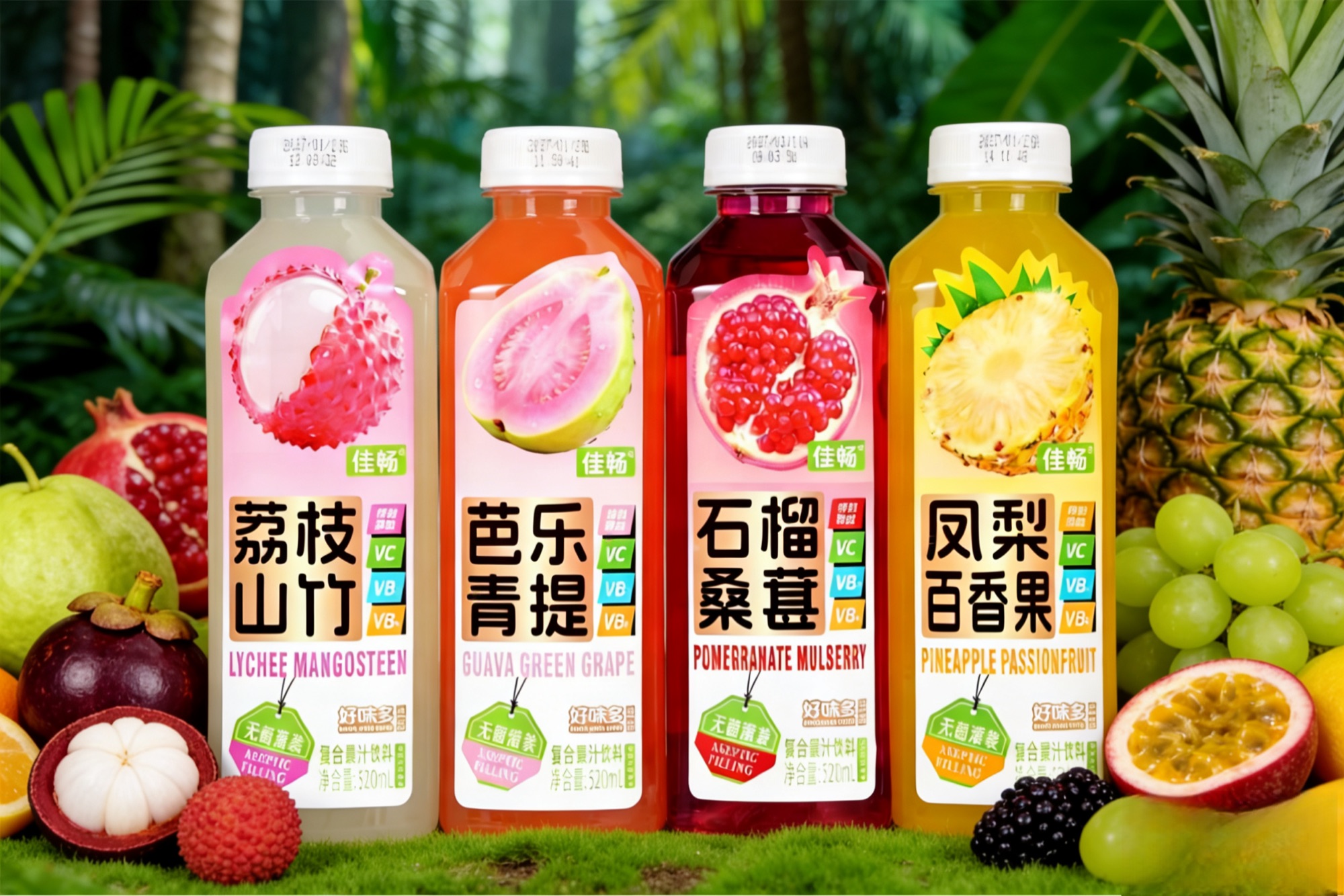 佳畅520ml复合果汁