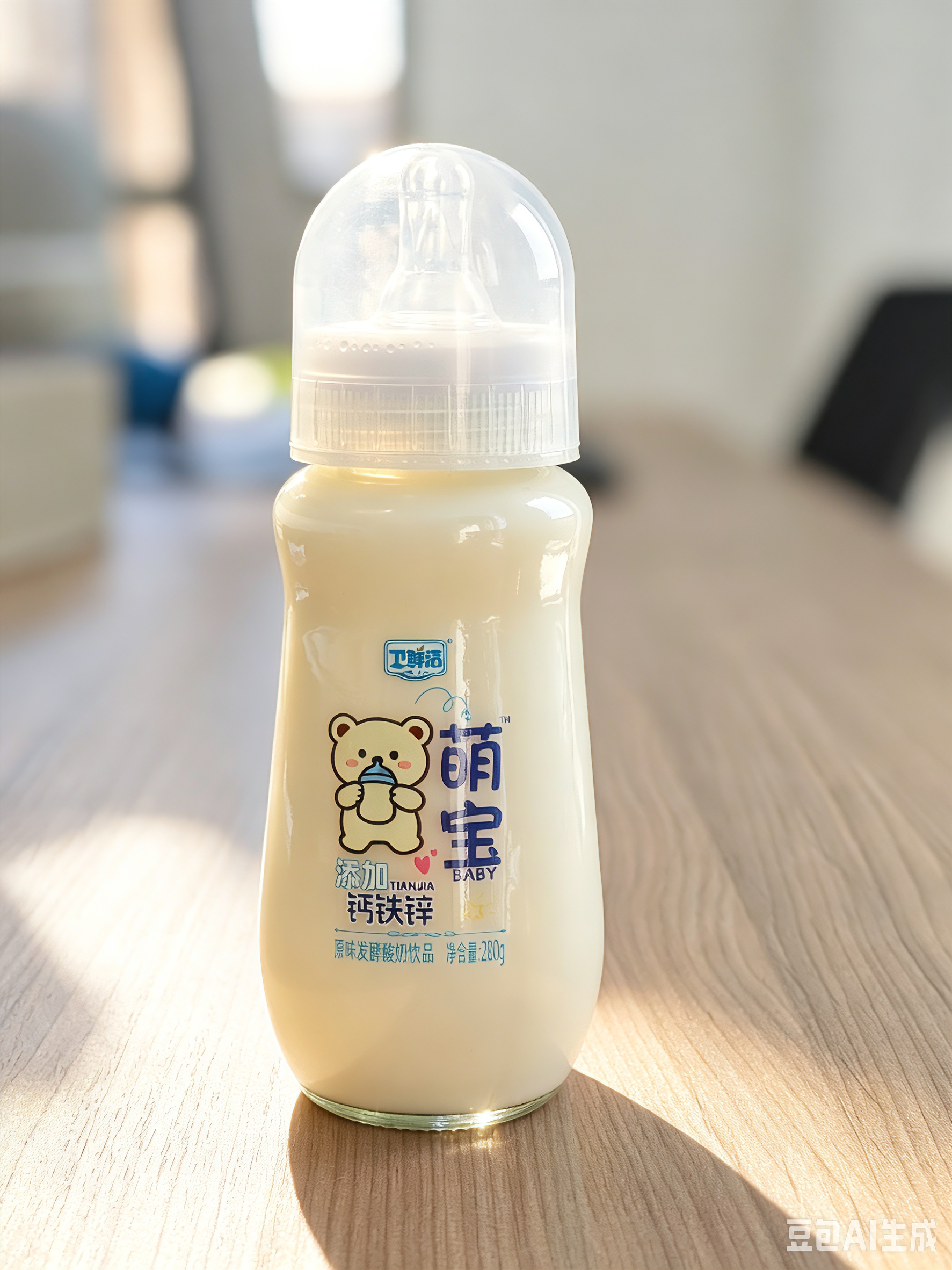 萌宝原味含乳牛奶